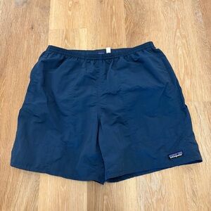 Patagonia Baggies Dark Navy Elastic Waist Swim Shorts Men’s L Summer Beachy